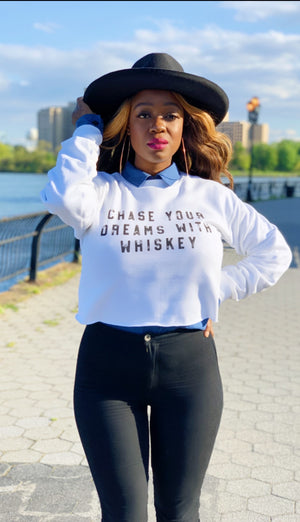 Dreams & Whisky crop Sweater